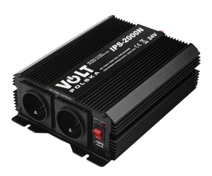Przetwornica samochodowa VOLT IPS 2000 N 24/230V (1000/2000W) + USB